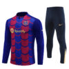 Barcelona 2024-25 Red Blue (Camo Edition) Half Zip Long Sleeve Training Kit