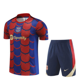 Barcelona 2024-25 Red Blue (Camo Edition) Short Sleeve Training Kit