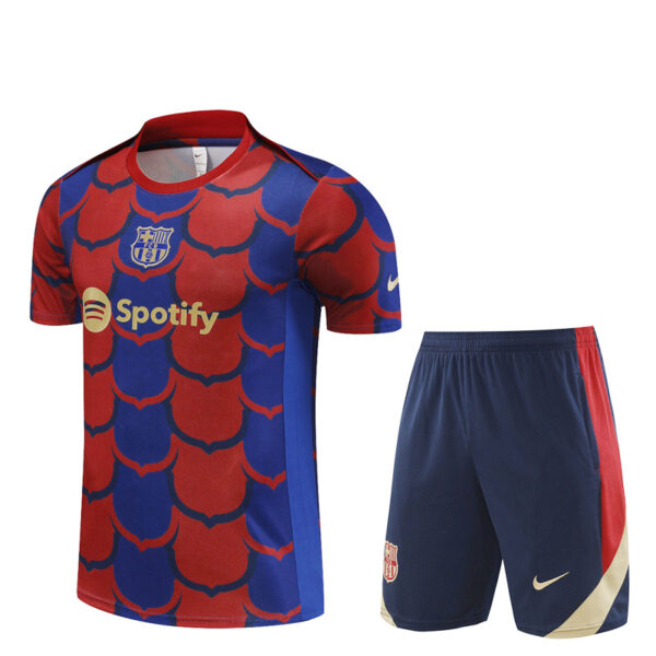 Barcelona 2024-25 Red Blue (Camo Edition) Short Sleeve Training Kit