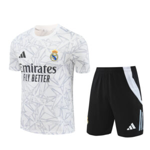 Real Madrid 2024-25 White Grey (Camo Edition) Short Sleeve Training Kit