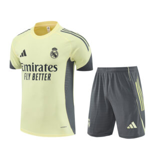Real Madrid 2025-26 Yellow Short Sleeve Training Kit