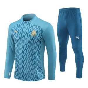 Marseille 2024-25 Green (Camo Edition) Half Zip Long Sleeve Training Kit