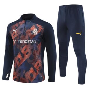 Marseille 2024-25 Royal Blue (Camo Edition) Half Zip Long Sleeve Training Kit