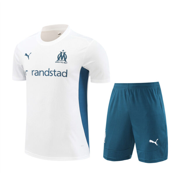 Marseille 2024-25 White Short Sleeve Training Kit