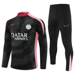 PSG 2024-25 Black (Camo Edition) Half Zip Long Sleeve Training Kit
