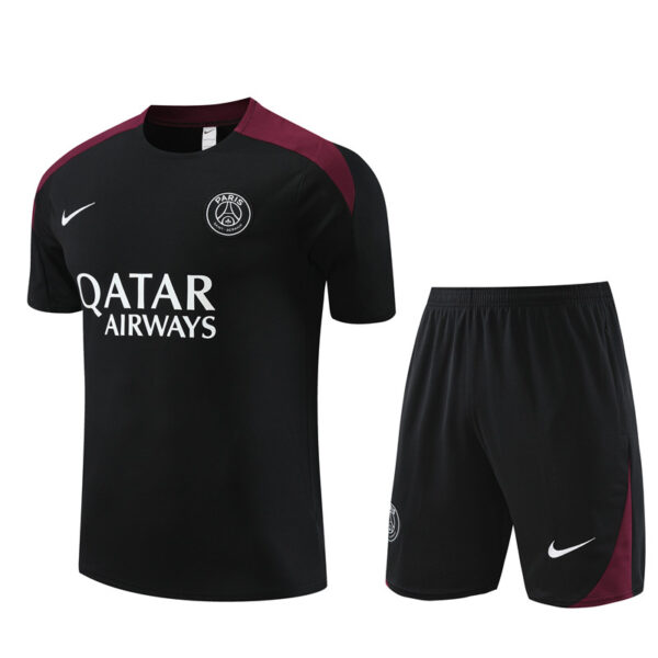 PSG 2024-25 Black Short Sleeve Training Kit
