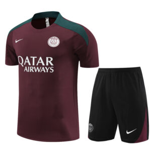 PSG 2024-25 Maroon Short Sleeve Training Kit