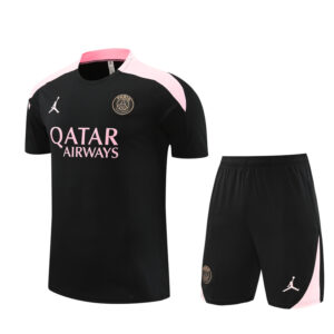 PSG Jordan 2024-25 Black Short Sleeve Training Kit