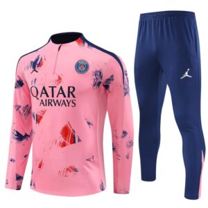 PSG Jordan 2024-25 Pink (Camo Edition) Half Zip Long Sleeve Training Kit