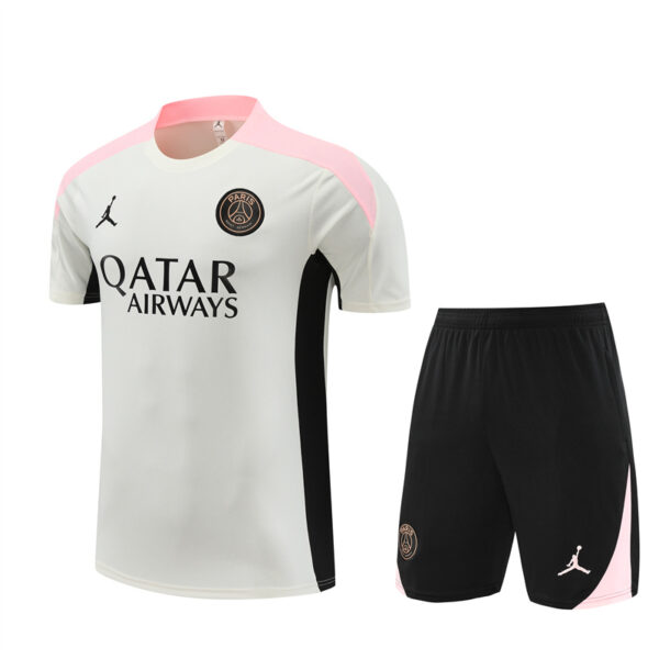 PSG Jordan 2024-25 White Short Sleeve Training Kit