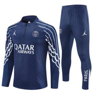 PSG Jordan 2025-26 Royal Blue (UCL Edition) Half Zip Long Sleeve Training Kit