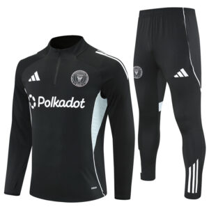 Inter Miami 2025-26 Black Half Zip Long Sleeve Training Kit
