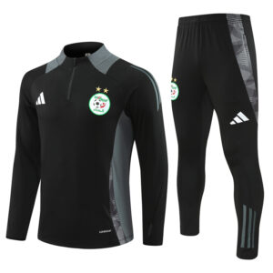 Algeria 2024-25 Black Half Zip Long Sleeve Training Kit