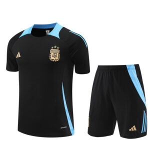 Argentina 2024-25 Black Short Sleeve Training Kit