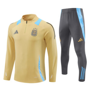 Argentina 2024-25 Gold Half Zip Long Sleeve Training Kit