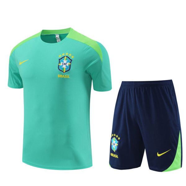 Brazil 2024-25 Green Short Sleeve Training Kit