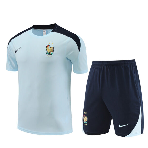 France 2024-25 Light Blue Short Sleeve Training Kit