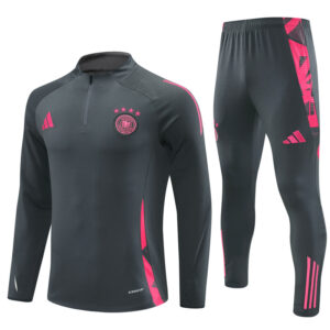 Germany 2024-25 Dark Grey Half Zip Long Sleeve Training Kit