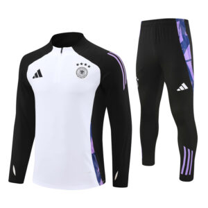 Germany 2024-25 White Half Zip Long Sleeve Training Kit