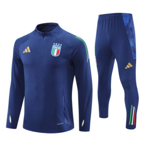 Italy 2024-25 Royal Blue Half Zip Long Sleeve Training Kit