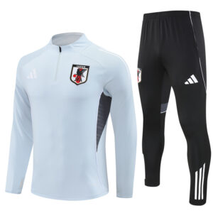 Japan 2025-26 Light Grey Half Zip Long Sleeve Training Kit