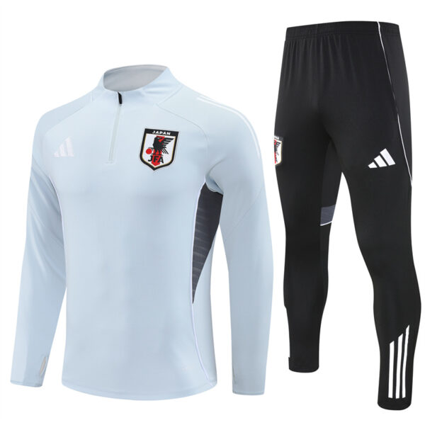 Japan 2025-26 Light Grey Half Zip Long Sleeve Training Kit