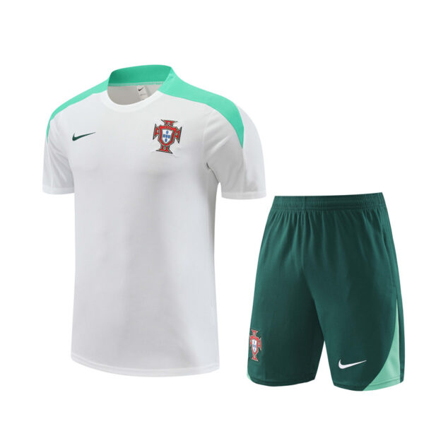 Portugal 2024-25 White Short Sleeve Training Kit