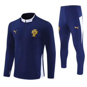 Portugal 2025-26 Royal Blue Half Zip Long Sleeve Training Kit