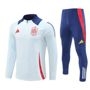 Spain 2024-25 Light Blue Half Zip Long Sleeve Training Kit