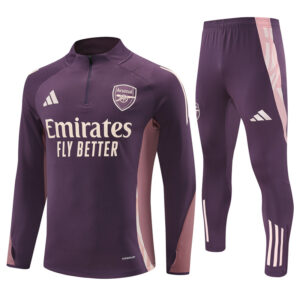 Arsenal 2024-25 Purple Half Zip Long Sleeve Training Kit