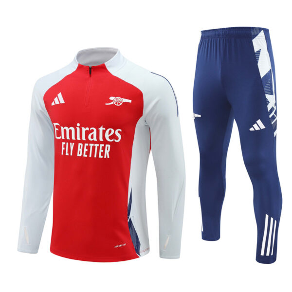 Arsenal 2024-25 Red Half Zip Long Sleeve Training Kit