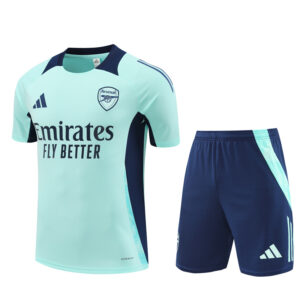 Arsenal 2024-25 Turquoise Blue Short Sleeve Training Kit