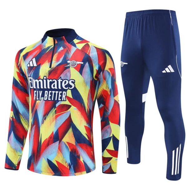 Arsenal 2025-26 Yellow Red (Camo Edition) Half Zip Long Sleeve Training Kit