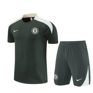 Chelsea 2025-26 Army Green Short Sleeve Training Kit