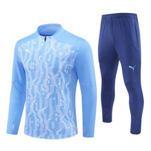 Manchester City 2024-25 Light Blue (Camo Edition) Half Zip Long Sleeve Training Kit