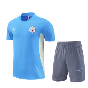Manchester City 2024-25 Light Blue Short Sleeve Training Kit