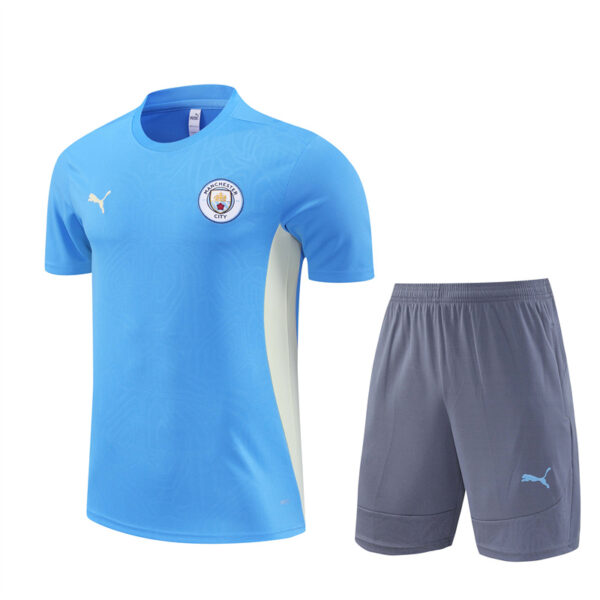 Manchester City 2024-25 Light Blue Short Sleeve Training Kit