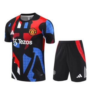Manchester United 2024-25 Black (Camo Edition) Short Sleeve Training Kit