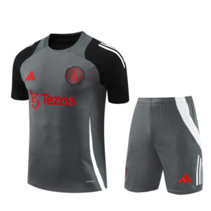 Manchester United 2024-25 Dark Grey Short Sleeve Training Kit
