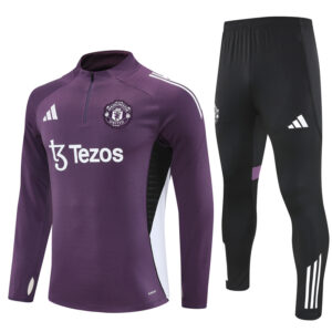 Manchester United 2025-26 Purple Half Zip Long Sleeve Training Kit