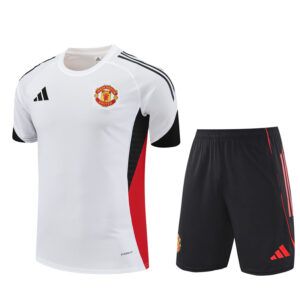 Manchester United 2025-26 White Short Sleeve Training Kit