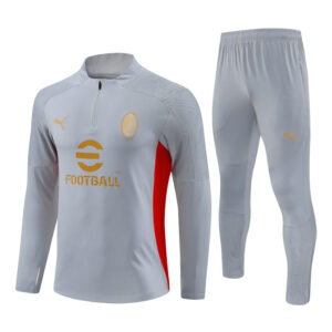 AC Milan 2024-25 Grey Half Zip Long Sleeve Training Kit