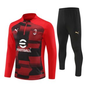 AC Milan 2024-25 Red (Camo Edition) Half Zip Long Sleeve Training Kit
