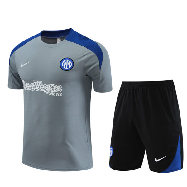 Inter Milan 2024-25 Grey Short Sleeve Training Kit