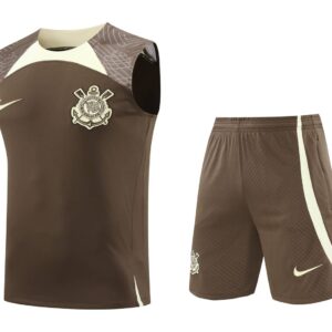 Corinthians 2024-25 Brown Cream Vest Training Kit