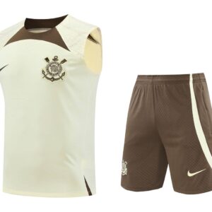 Corinthians 2024-25 Cream Brown Vest Training Kit