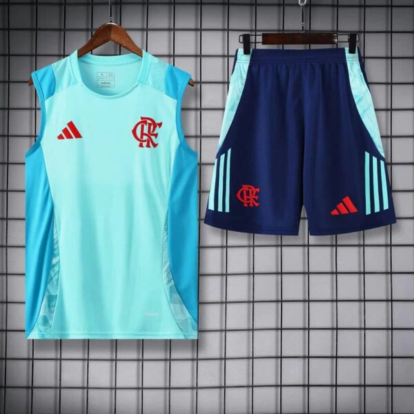 Flamengo 2025-26 Light Blue Vest Training Kit
