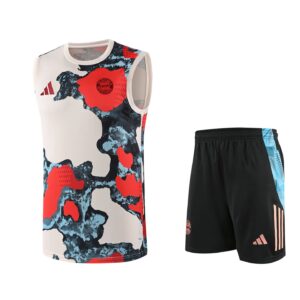 Bayern Munich 2025-26 White Camo Vest Training Kit