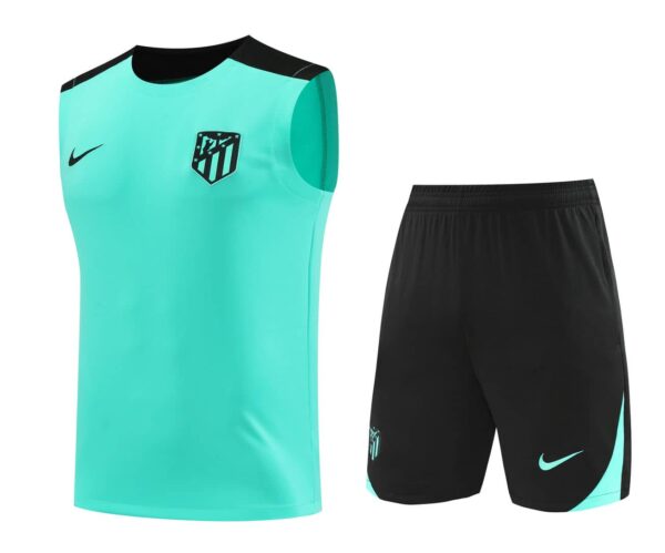Atletico Madrid 2024-25 Turquoise Vest Training Kit