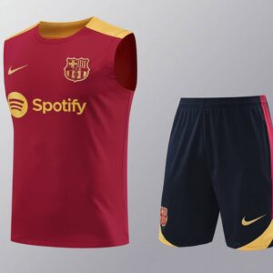 Barcelona 2024-25 Red and Yellow Vest Training Kit